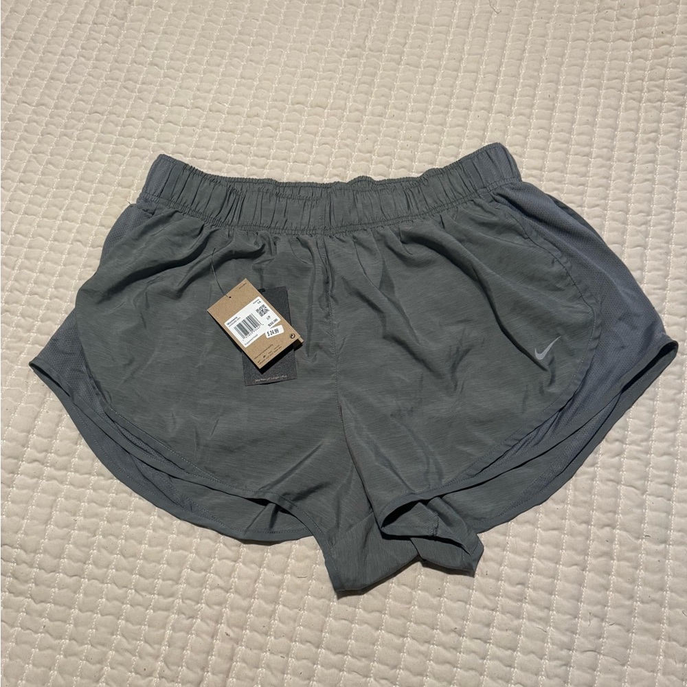 Nike Women's Grey Athletic Running Shorts Tempo